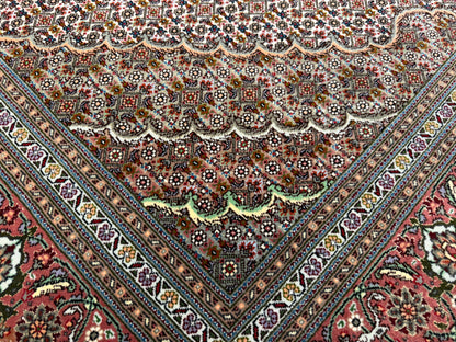 Hand-Knotted Persian Tabriz Mahi  Rug - 5'1"x6'10"