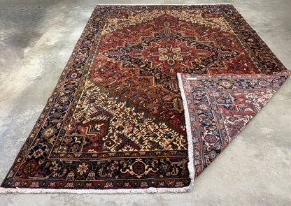 10’1”x14’ Hand-Knotted Persian Heriz Area Rug