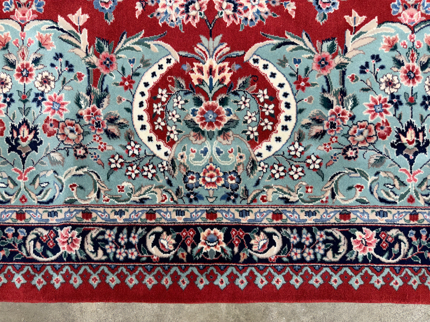 9’x12’ Hand-Knotted Very Fine Wool SinoPersian Area Rug Handmade Carpet