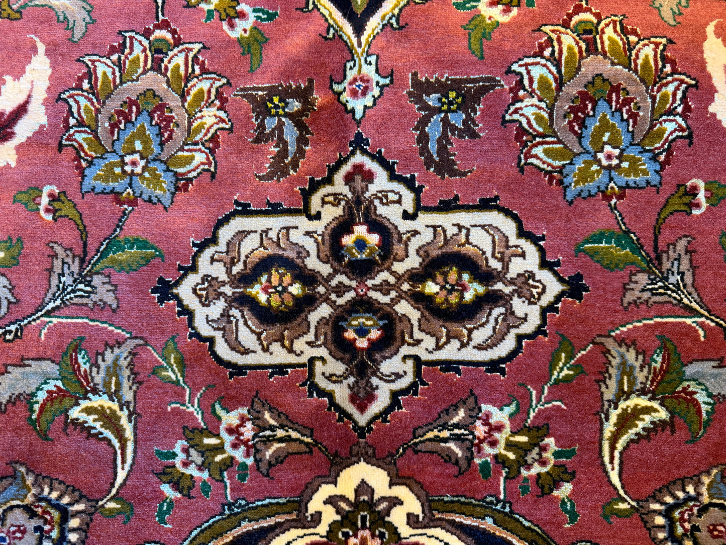 13’3”x20’2” Hand-Knotted 55 Raj Persian Tabriz Rug