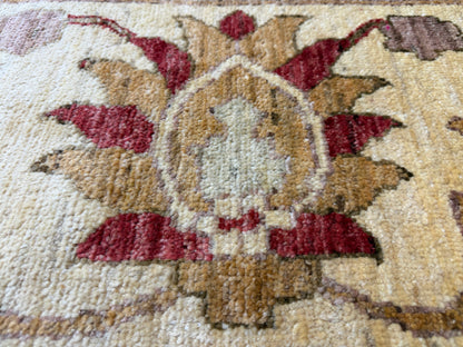 10’9”x14’6” Hand-Knotted Wool Agra Rug Handmade All-over Area Carpet