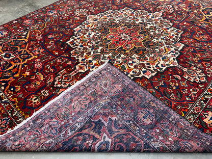 9’10”x12’4” Hand-Knotted Persian Bakhtiari Area Rug