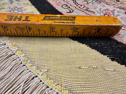 10’ Diameter Very Fine Hand-Knotted Wool & Silk Round Tabriz Persian Rug - 10x10 Handmade Carpet