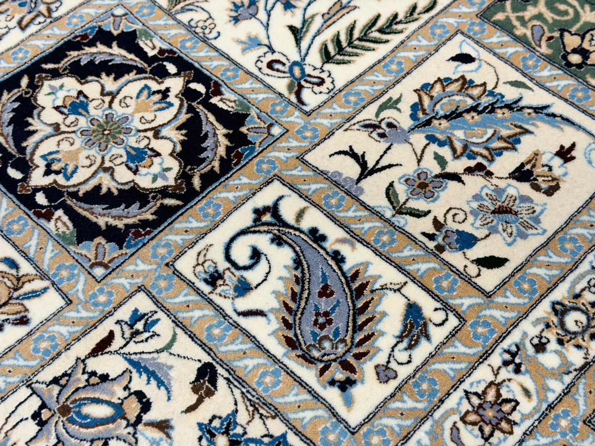 Hand-Knotted 6 La Persian Nain Rug - Signed Habibian - 6'9"x10'2"