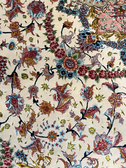 Hand-Knotted 70 Raj Persian Tabriz Rug - Signed - 9’8”x13’9”