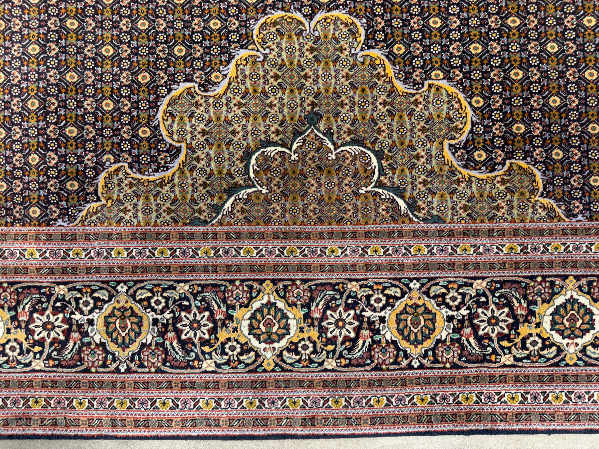 Hand-Knotted Persian Tabriz Mahi Rug - 6’6”x19’8”