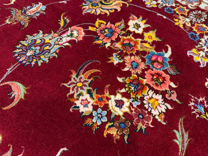 Hand-Knotted 70 Raj Persian Tabriz Rugs - Signed Gharabaghi - 9’10”x13’2”