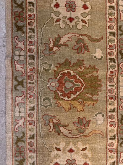 13’1”x16’2” Hand-Knotted Wool Oushak Area Rug Handmade All-over Carpet