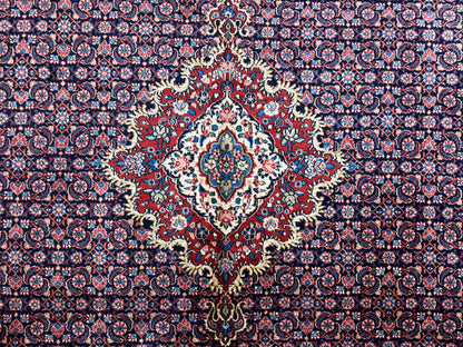 Hand-Knotted Persian Qazvin Rug - 9’x11’10”