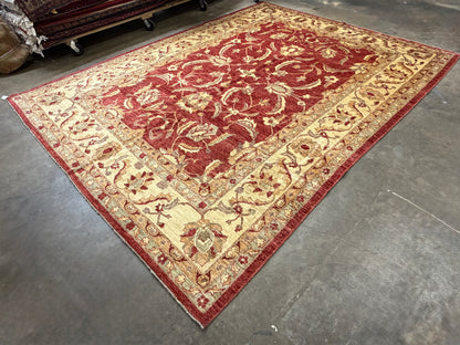 10’9”x14’6” Hand-Knotted Wool Agra Rug Handmade All-over Area Carpet