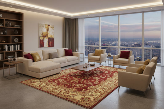 Hand-Knotted Agra Rug - 10’9”x14’6”