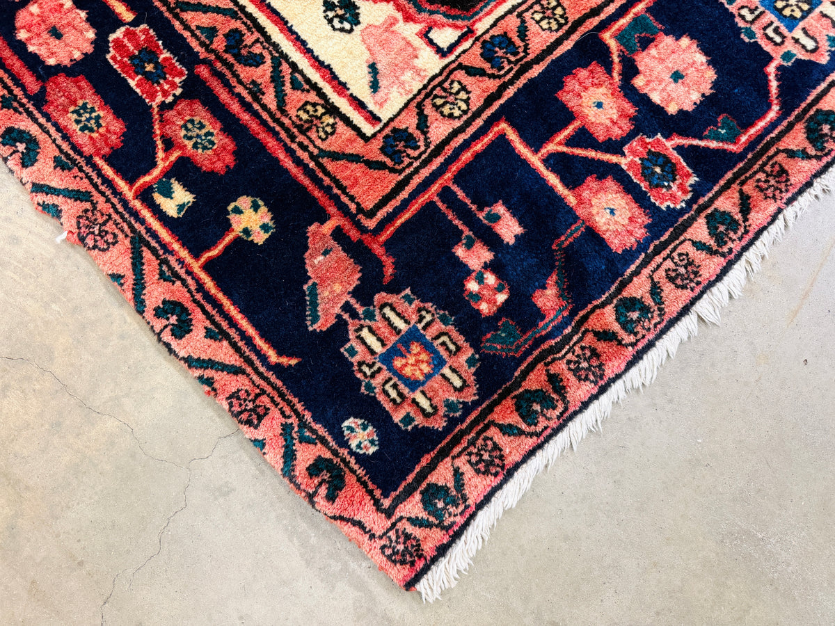 Hand-Knotted Persian Nahavand Rug - 5’6”x8’6”