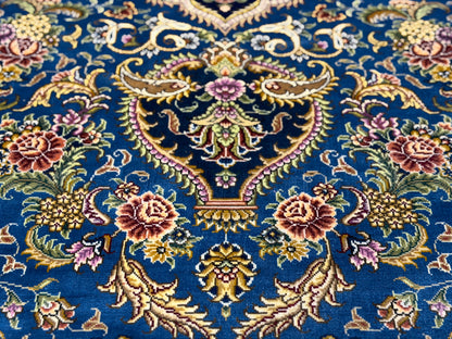 Hand-Knotted 100% Silk SinoPersian Rug - 6'x9'
