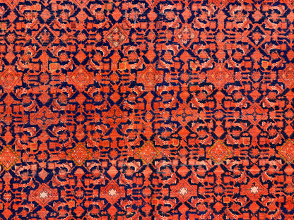 Antique Hand-Knotted Persian Malayer Runner - 6’9”x16’4”
