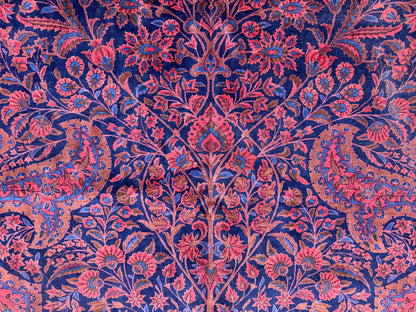 Antique Hand-Knotted Persian Kashan Rug - Signed Tavoschian - 8'6"x12'