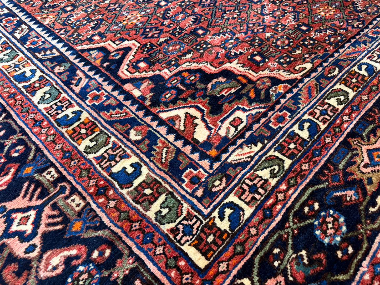 Hand-Knotted Persian Hamadan Rug - 10’6”x17’2”