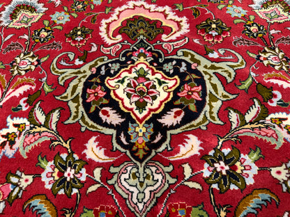 11’6”x16’3” Hand-Knotted Very Fine Wool Persian Tabriz Area Rug 60 Raj