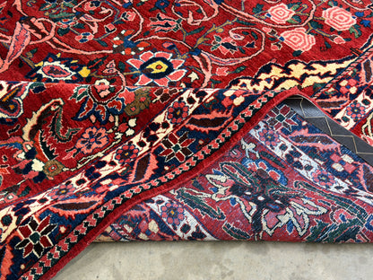 Antique Hand-Knotted Persian Bakhtiari Rug - 10’6”x14’7”