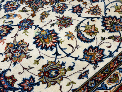 Hand-Knotted Persian Isfahan Rug - Signed Qorbani -  6’9”x10’3”