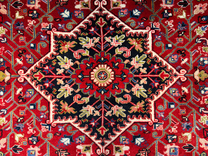 Hand-Knotted Persian Heriz Rug - 5'x6'2"