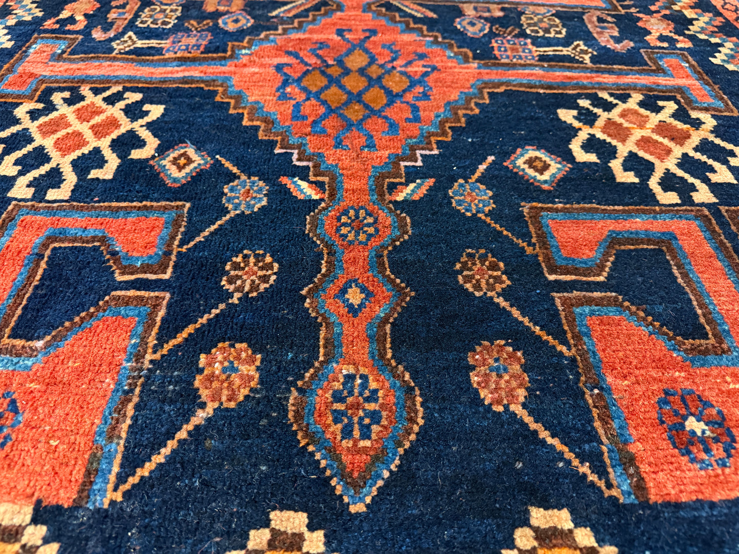Hand-Knotted Persian Bidjar Rug - 5’10”x9’10”