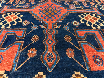 Hand-Knotted Persian Bidjar Rug - 5’10”x9’10”