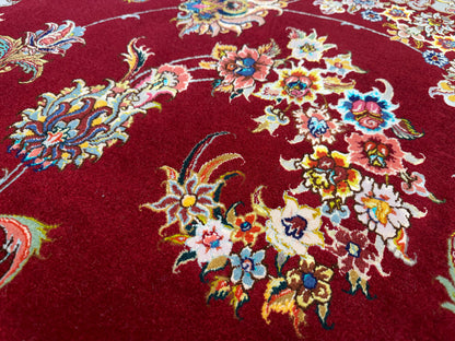 Hand-Knotted 70 Raj Persian Tabriz Rugs - Signed Gharabaghi - 9’10”x13’2”