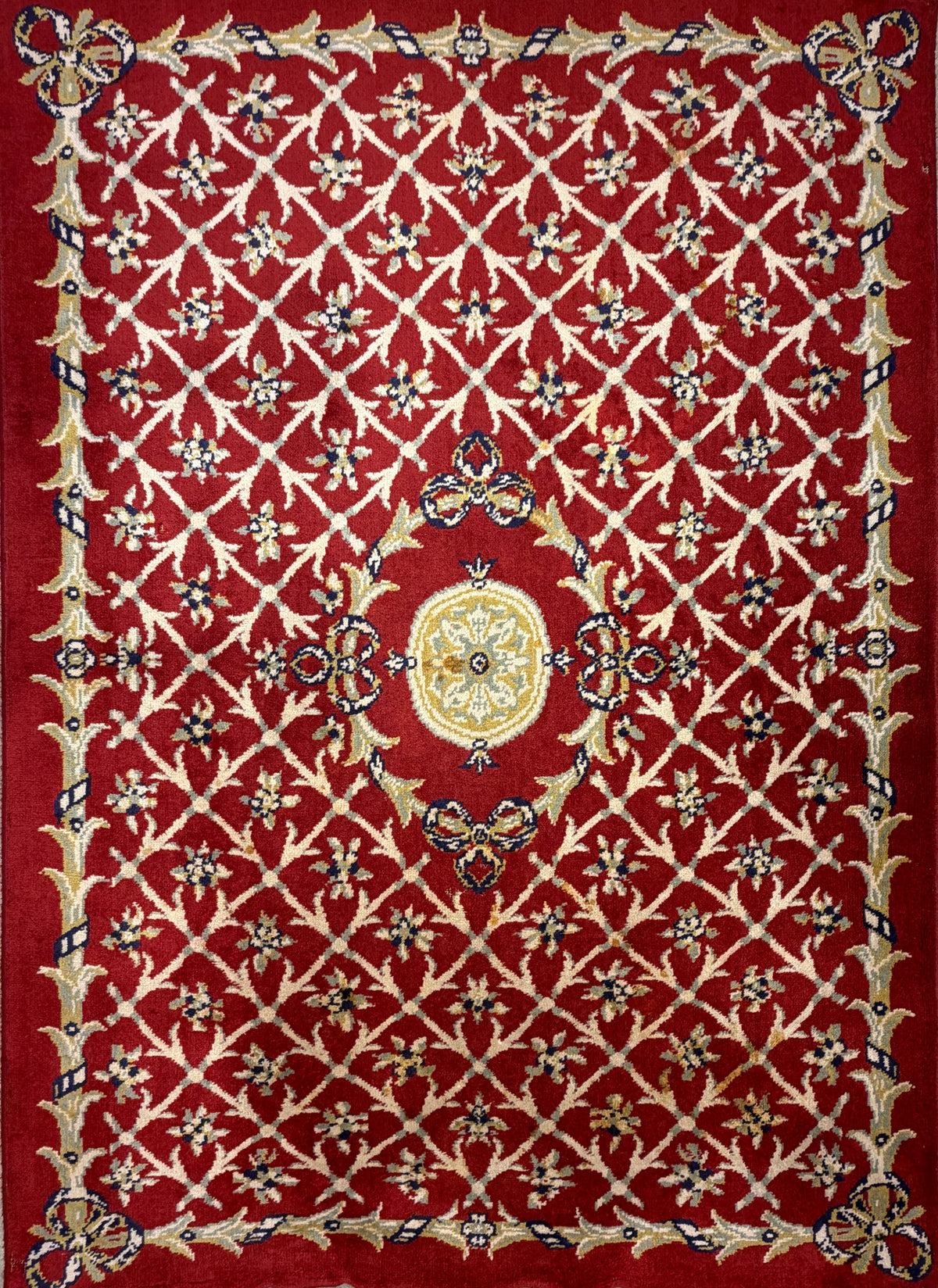 Hand-Knotted Aubusson Rug - 4’7”x6’5”