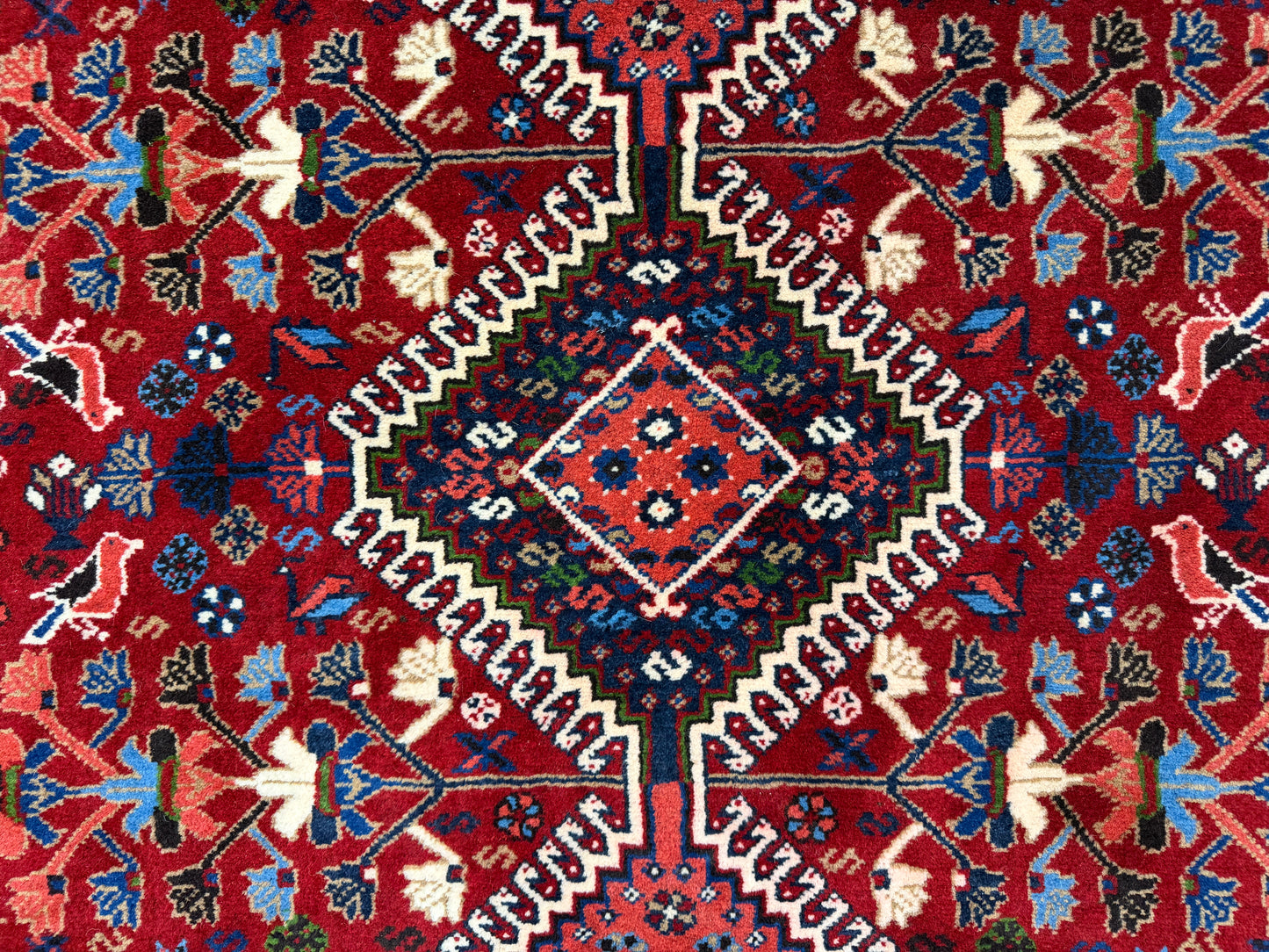 Hand-Knotted Antique Yalameh Runner - 3’4”x9’8”
