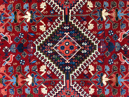 Hand-Knotted Antique Yalameh Runner - 3’4”x9’8”