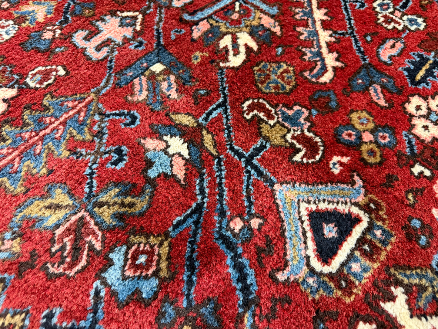 Hand-Knotted Persian Heriz Rug - 10’6”x16’6”