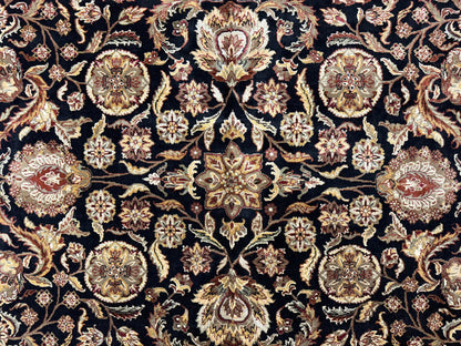 12’1”x15’2” Hand-Knotted Wool Agra Area Rug Handmade All-over Carpet