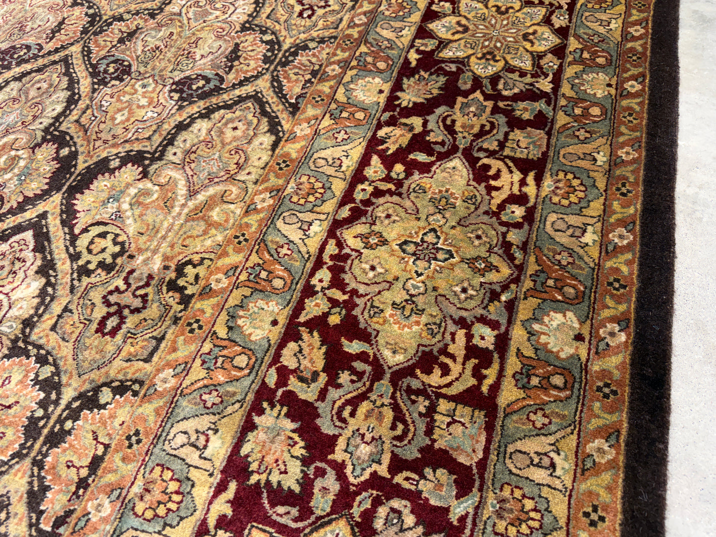 9’7”x13’11” Hand-Knotted Wool PakPersian Area Rug