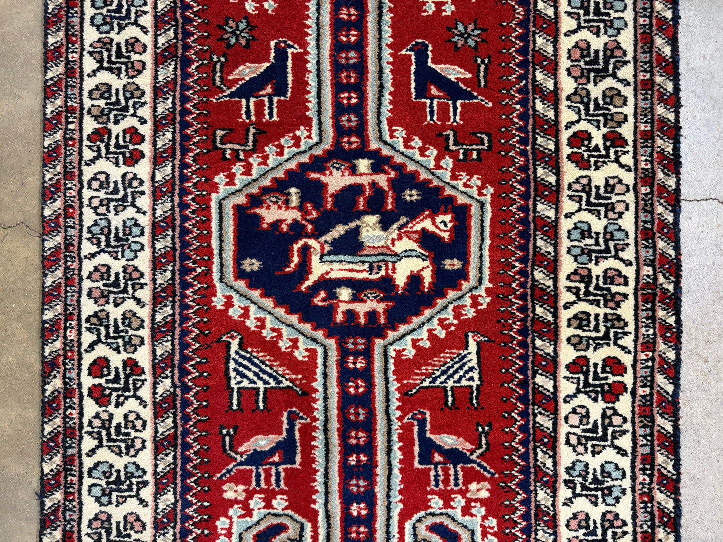 Hand-Knotted Kazak Runner - 2’6”x14’1”