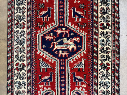 Hand-Knotted Kazak Runner - 2’6”x14’1”