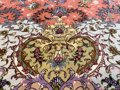 9’11”x13’4” Hand-Knotted 60 Raj Persian Tabriz Rug