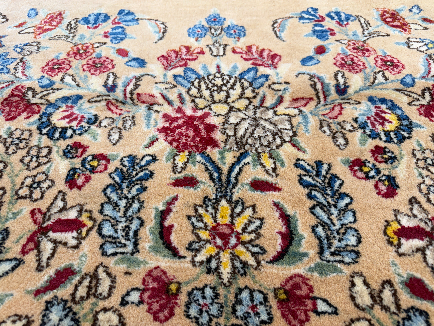10’x13’ Hand-Knotted Persian Kerman Area Rug