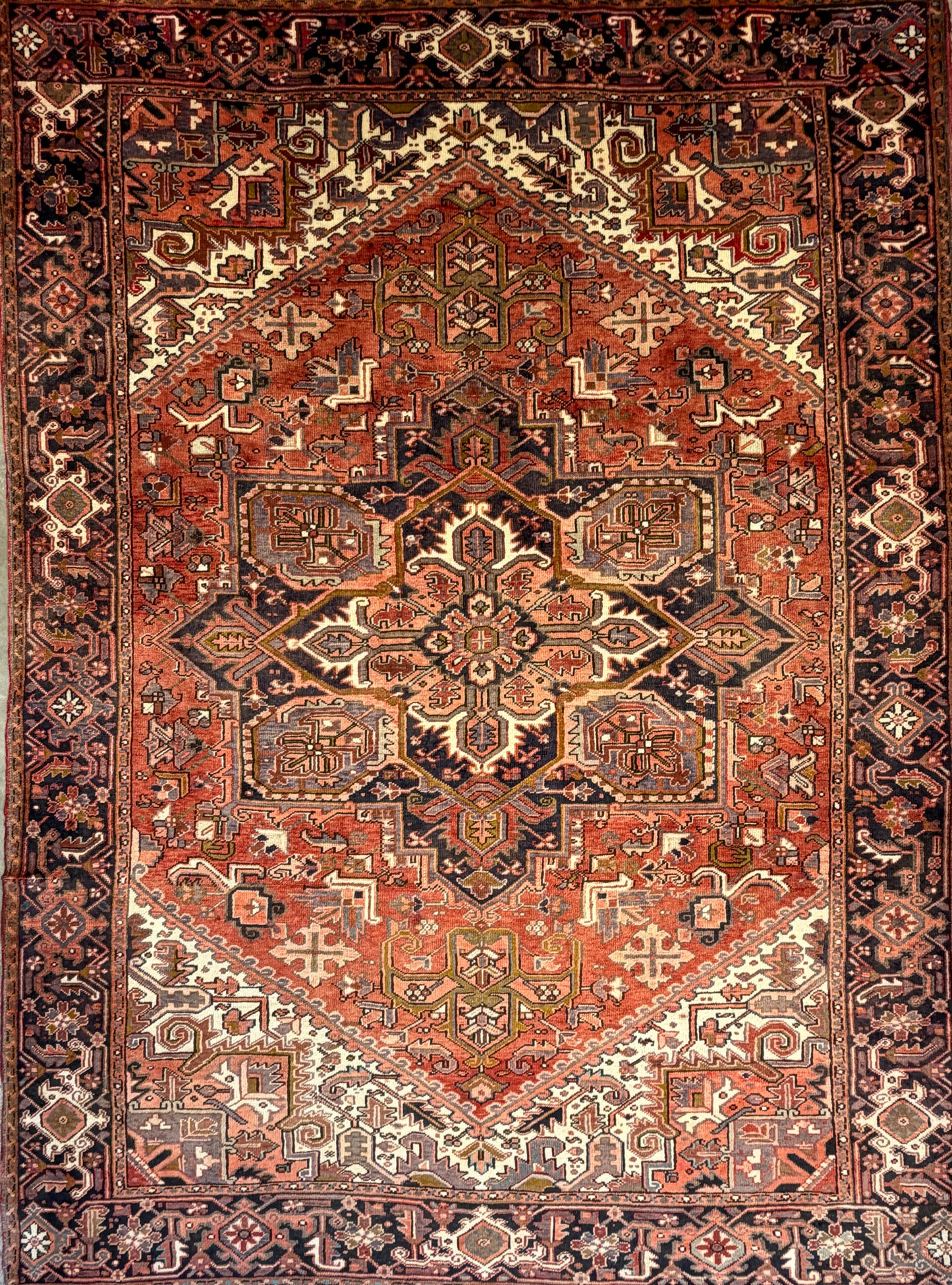 Hand-Knotted Persian Heriz Rug - 8’3”x11’2”