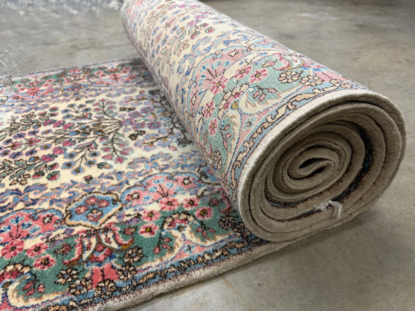 Hand-Knotted Antique Kerman Runner - 3’x21’10”
