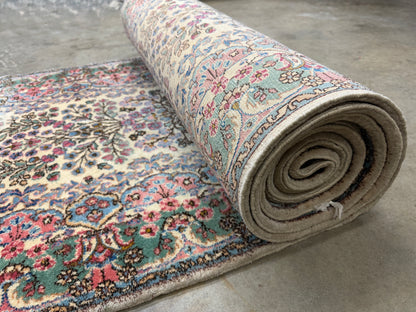Hand-Knotted Antique Kerman Runner - 3’x21’10”