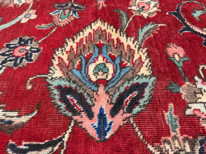 Hand-Knotted Persian Tabriz Rug - 9’9”x13’4”