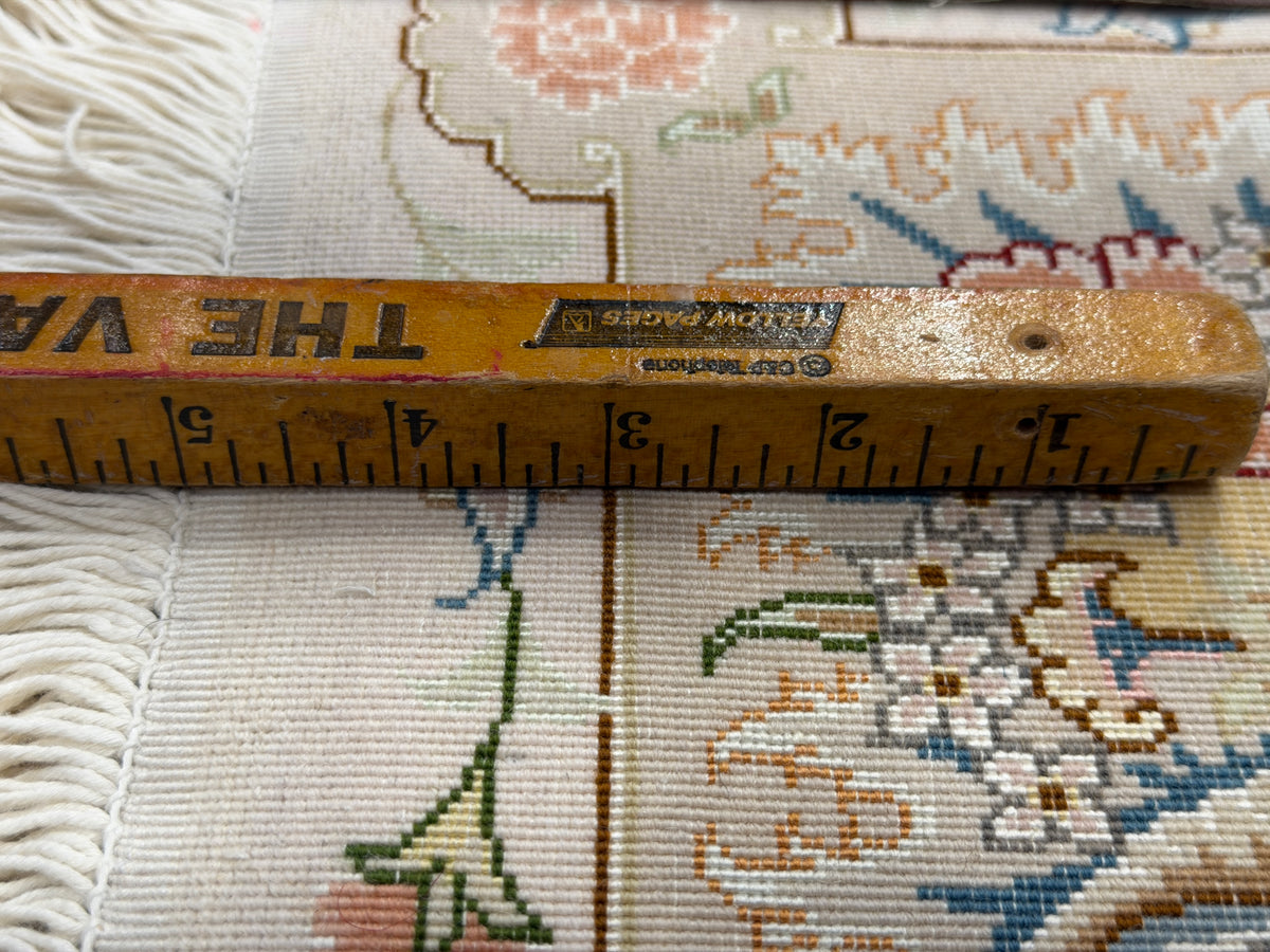 Hand-Knotted 60 Raj Persian Tabriz Rug - 6'7"x9'10"