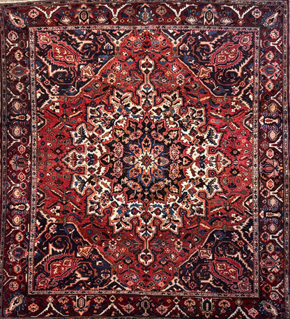 Hand-Knotted Persian Bakhtiari Rug - 11’4”x12’7”