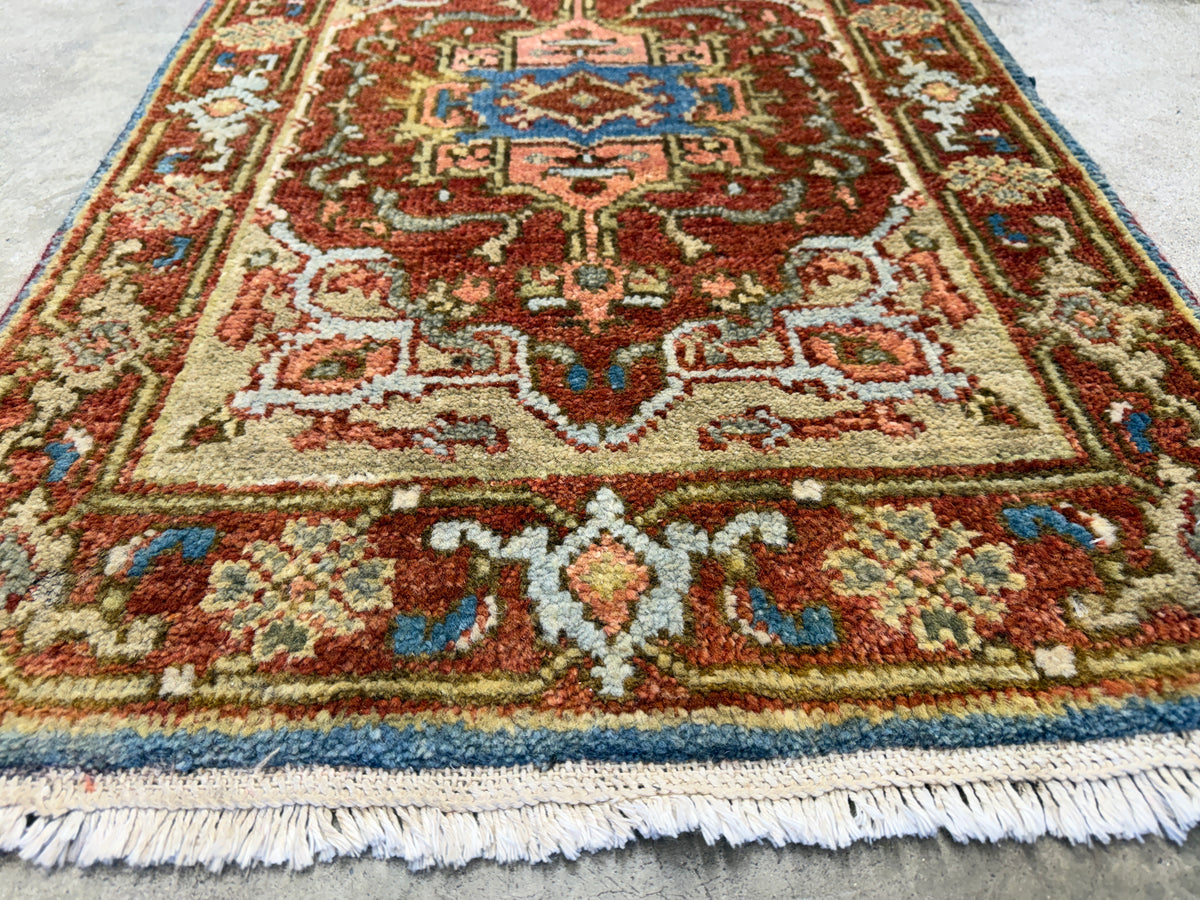 Hand-Knotted IndoHeriz Rug - 2’x3’