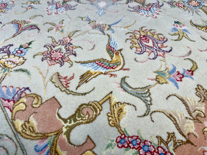 Hand-Knotted Persian Tabriz 70 Raj Rug - 4'10"x6'10"