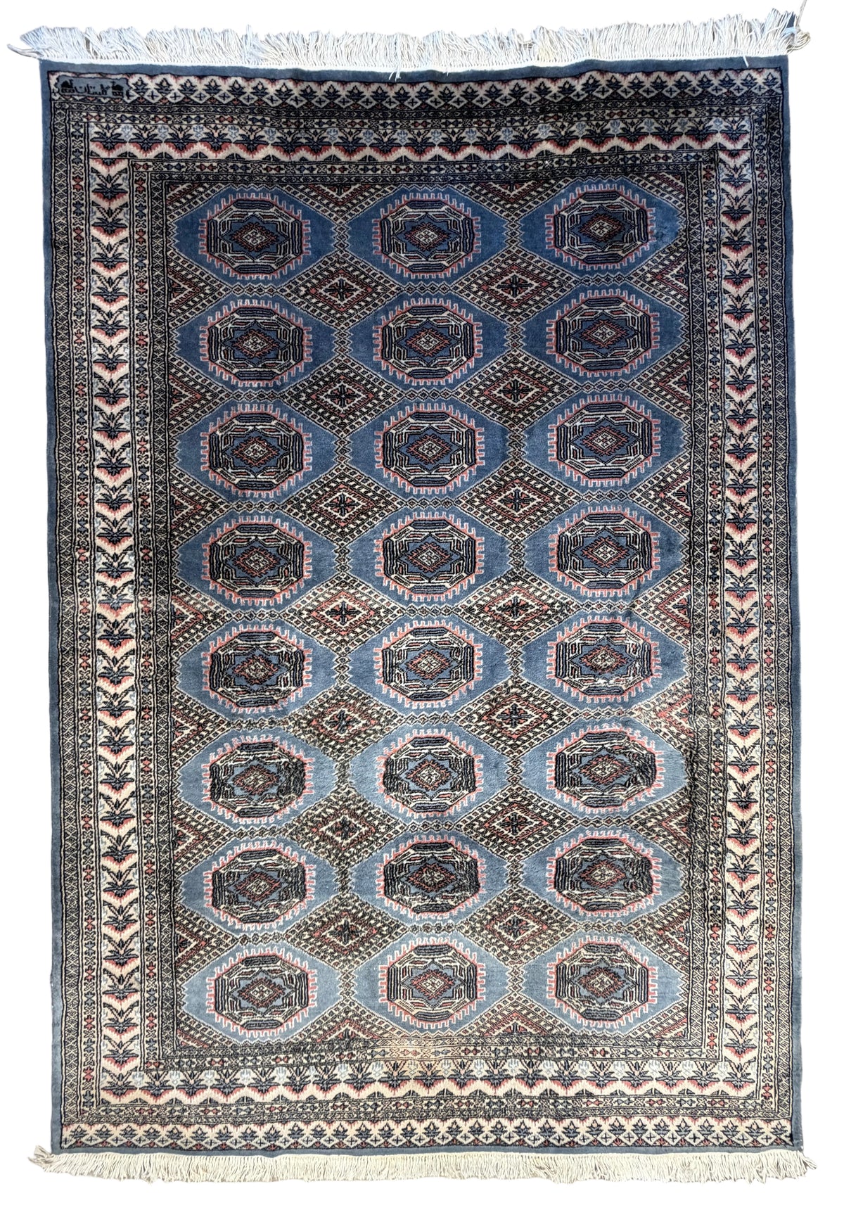 Hand-Knotted Bokhara Rug - 5'3"x7'7"