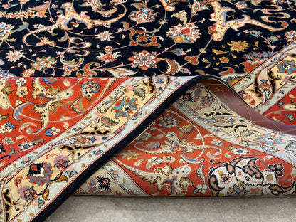 10’x13’ Hand-Knotted 70 Raj Persian Tabriz Rug