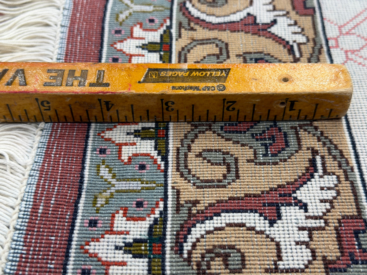 Hand-Knotted 60 Raj Persian Tabriz Rug - 6'8"x10'4"