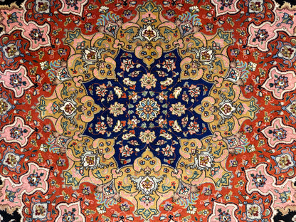 10’x13’ Hand-Knotted 70 Raj Persian Tabriz Rug