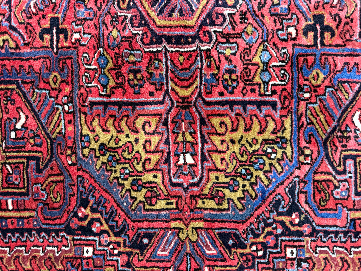 Hand-Knotted Persian Heriz Rug - 10’2”x12’11”
